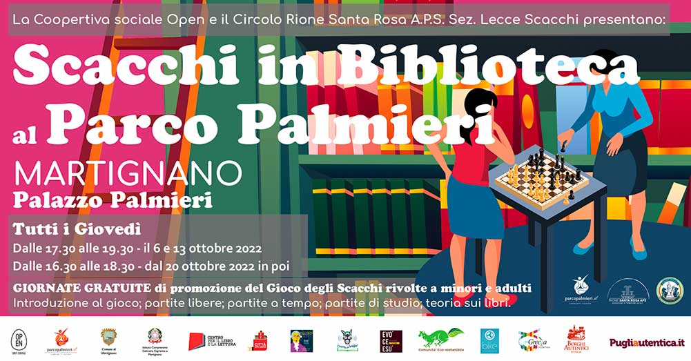 Featured image for “Scacchi in Biblioteca al Parco Palmieri”