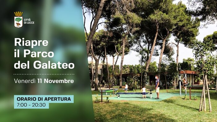 Featured image for “Riapertura Parco Galateo”