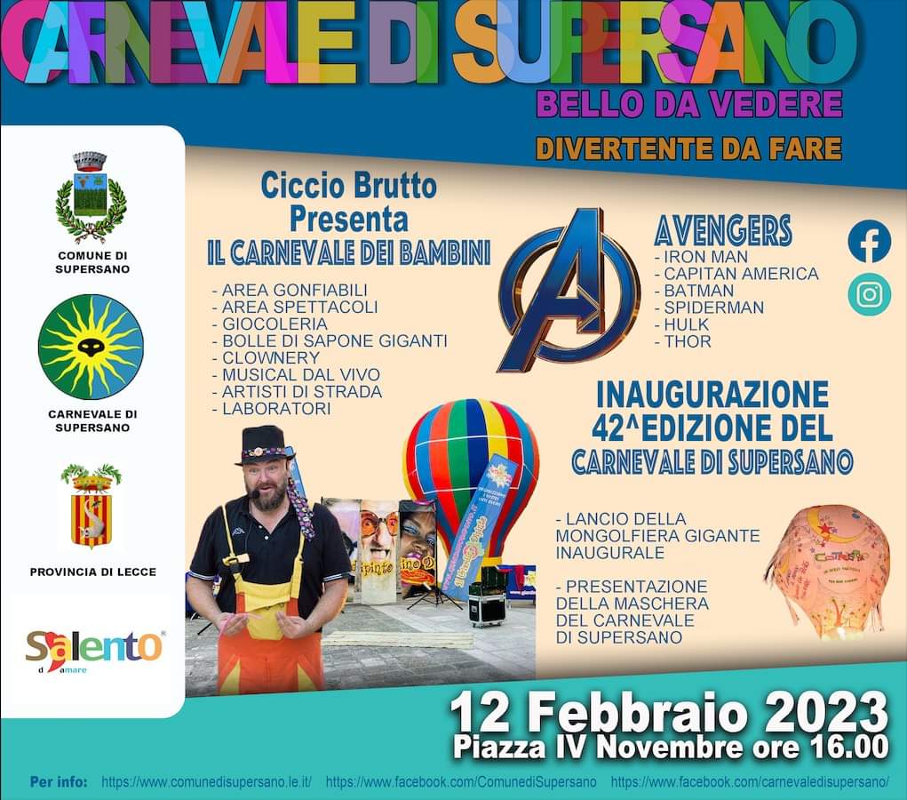 Featured image for “Carnevale dei bambini – Supersano”