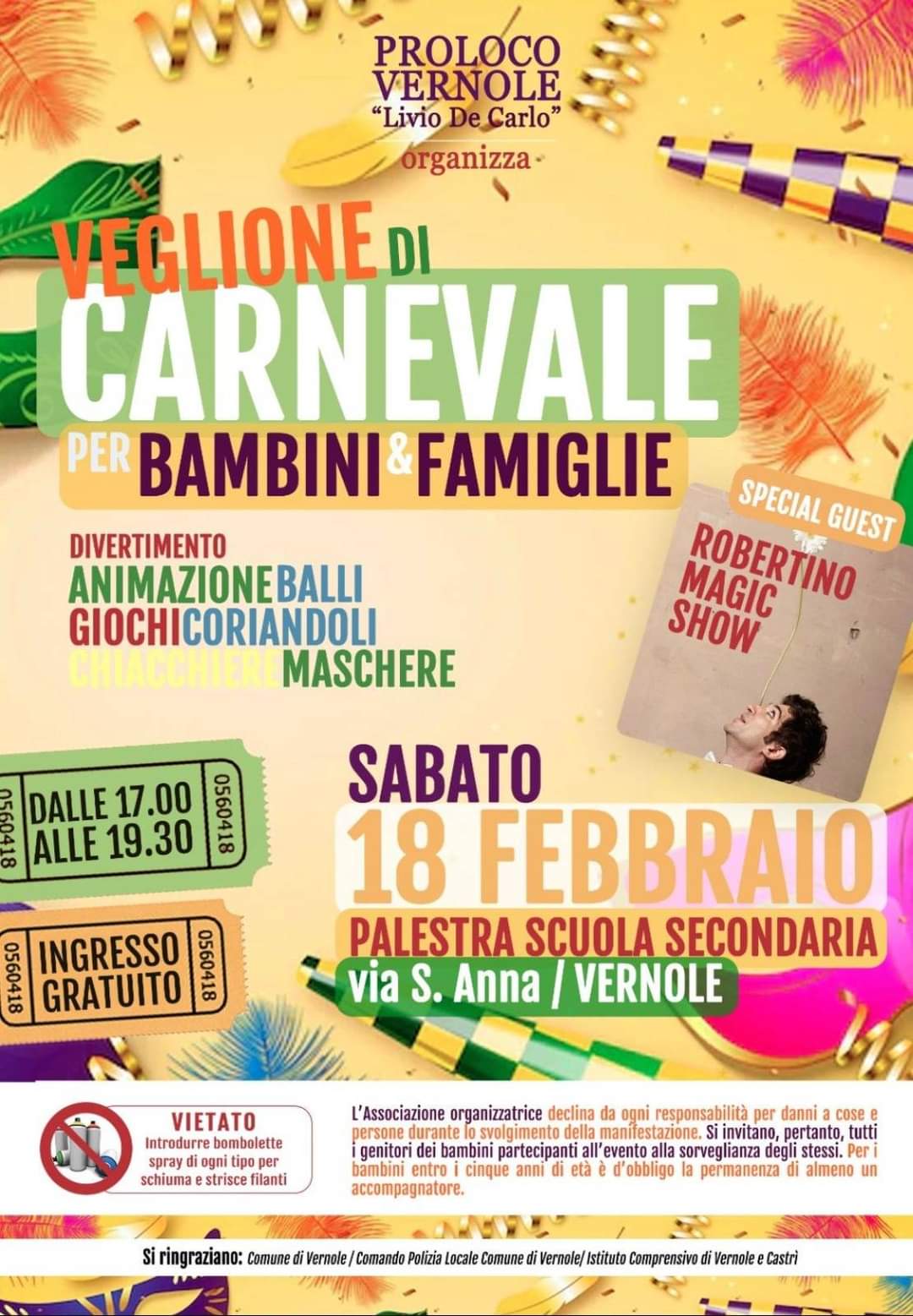 Featured image for “Veglione di Carnevale per bambini e famiglie”