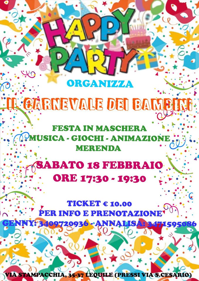 Featured image for “Il Carnevale dei bambini”