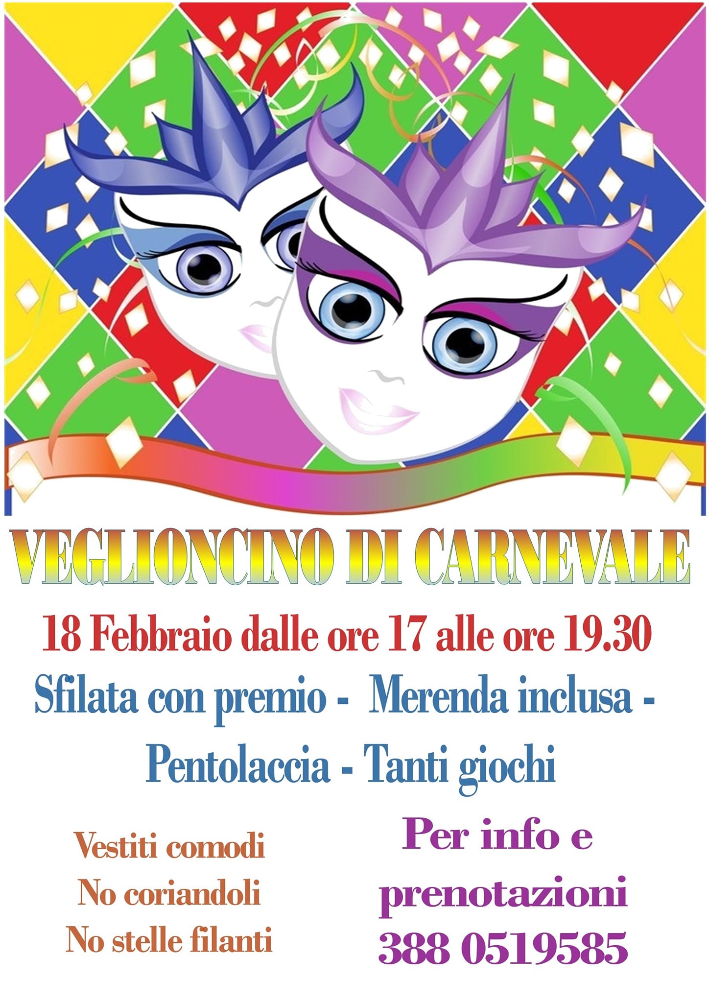 Featured image for “Super veglioncino di Carnevale”