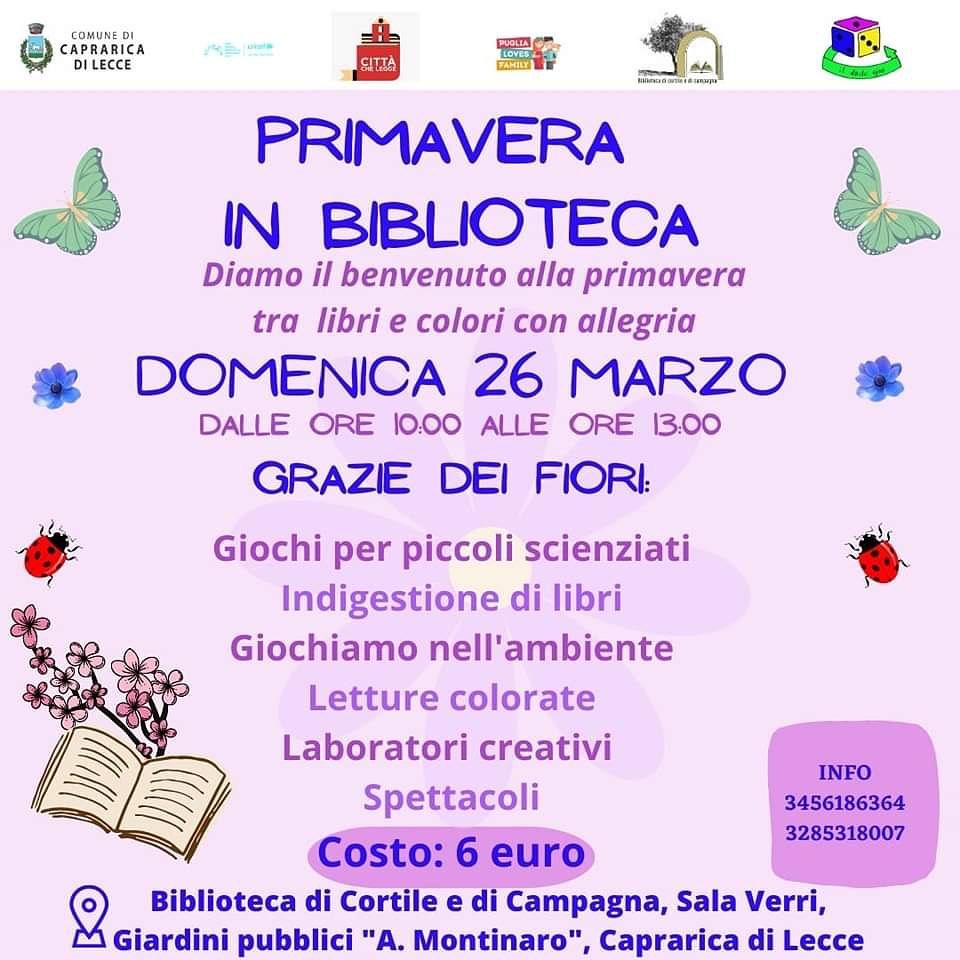 Featured image for “Primavera in Biblioteca”