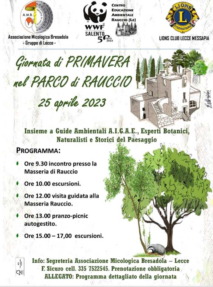 Featured image for “Giornata di primavera al Parco di Rauccio”