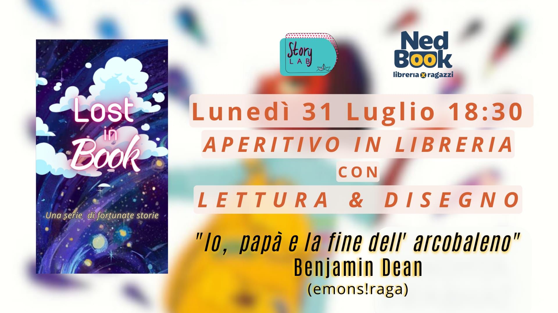 Featured image for “Aperitivo in libreria – Lost in book”