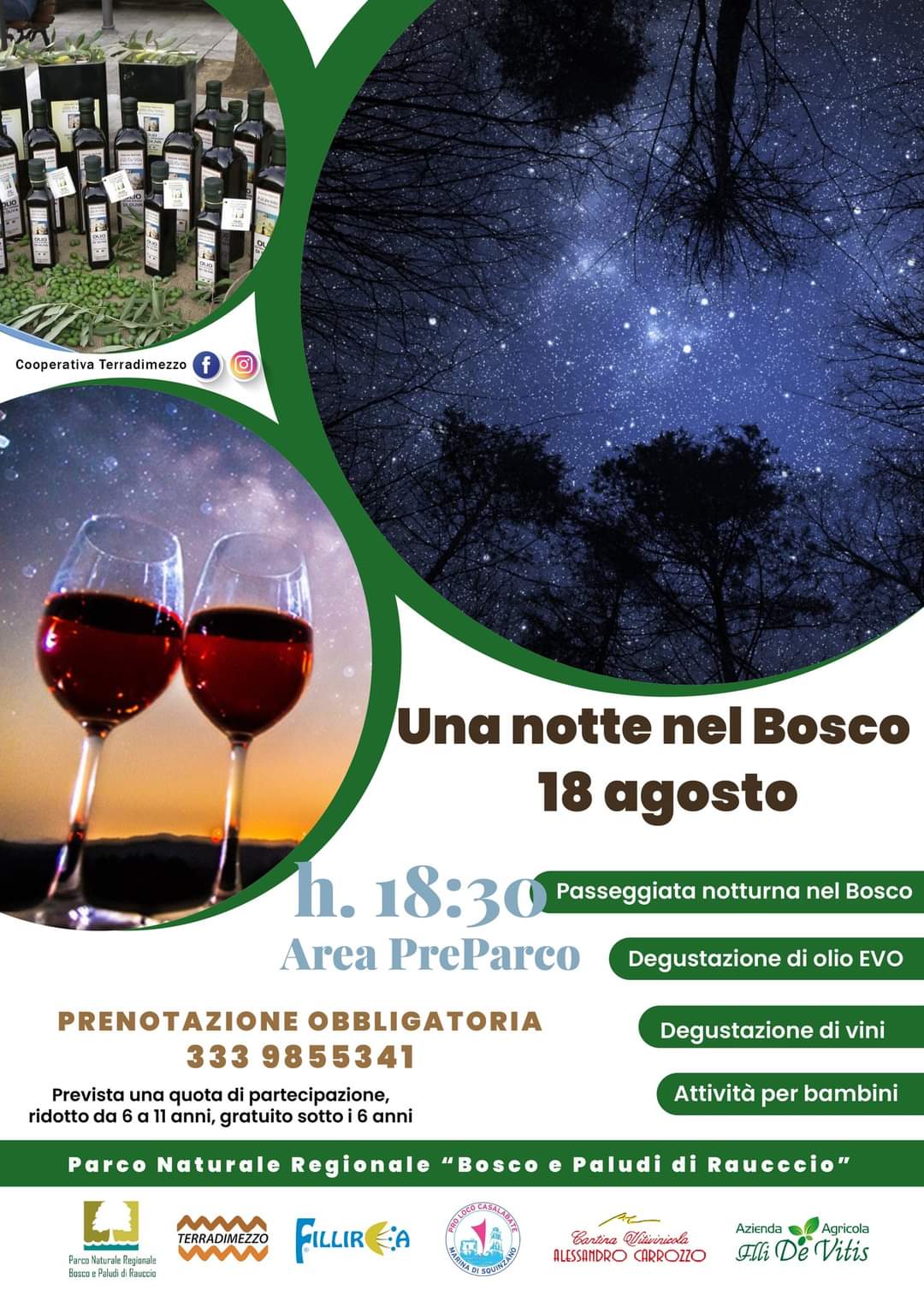 Featured image for “Una notte nel bosco di Rauccio”