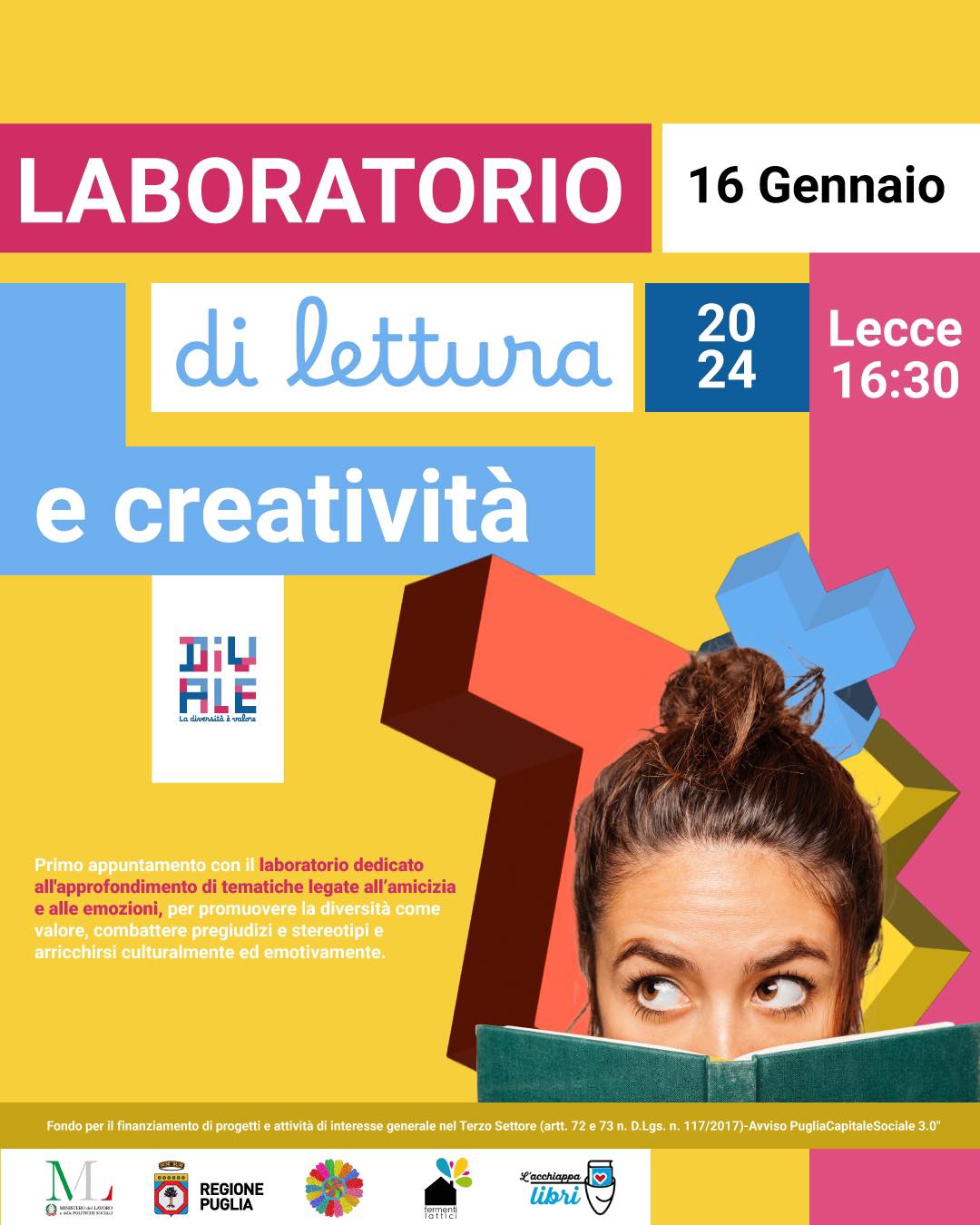 Featured image for “Laboratorio di lettura e creatività”