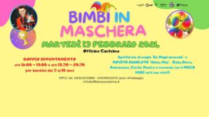 Locandina Bimbi in Maschera alle Cantelmo