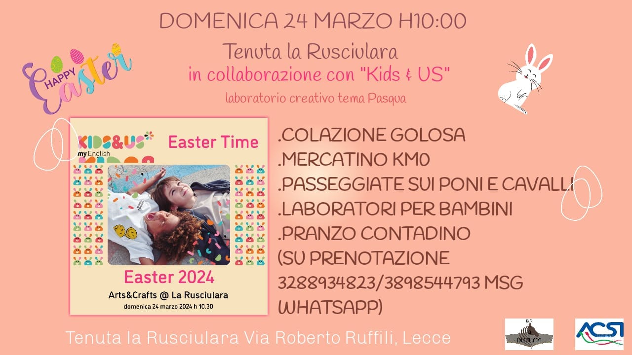 Featured image for “Domenica speciale alla Rusciulara con Kids&Us”