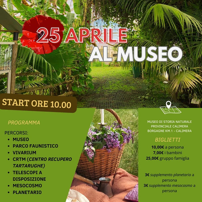 Featured image for “25 aprile al Museo di Storia Naturale”