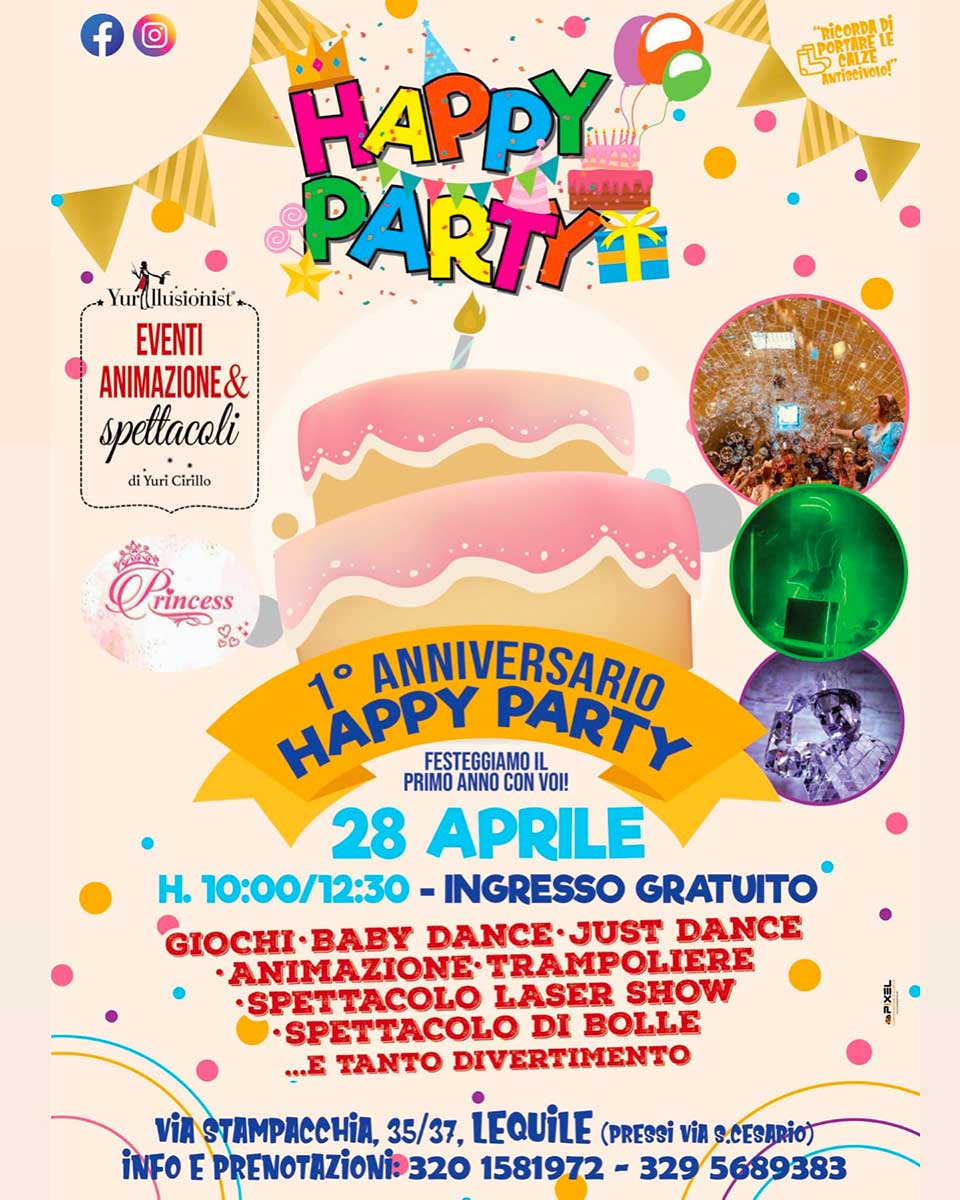 Featured image for “Un anno con Happy Party”