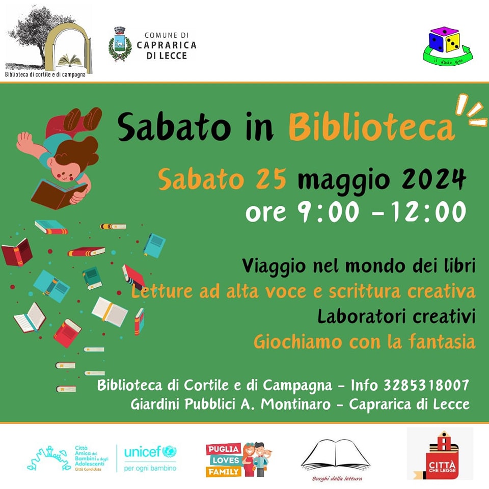 Featured image for “Sabato in biblioteca”