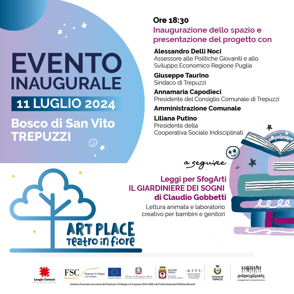 Featured image for “Inaugurazione del Bosco San Vito a Trepuzzi”