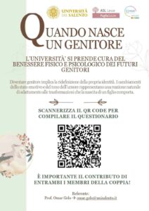 Locandina progetto di ricerca gravidanza Unisalento