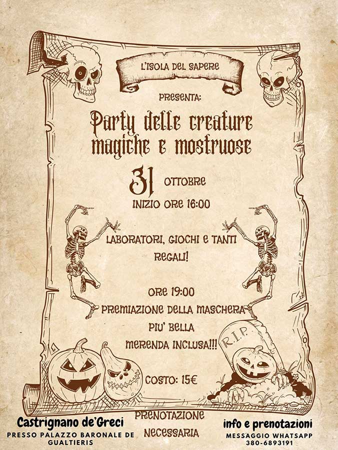 Featured image for “Party delle creature magiche e mostruose”