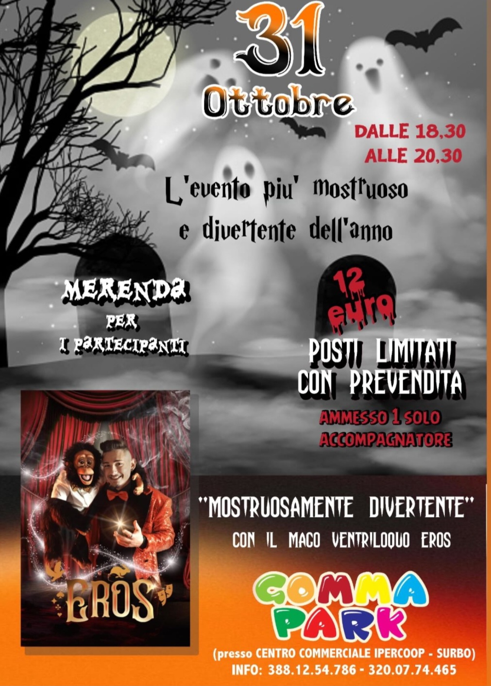 Featured image for “Halloween Party al Gommapark Surbo”