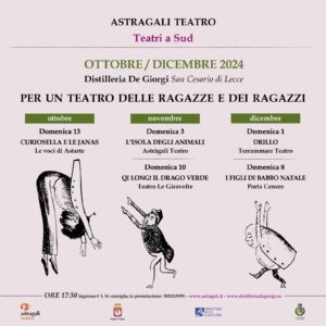 Locandina Astragali Teatro - rassegna ragazzi 2024
