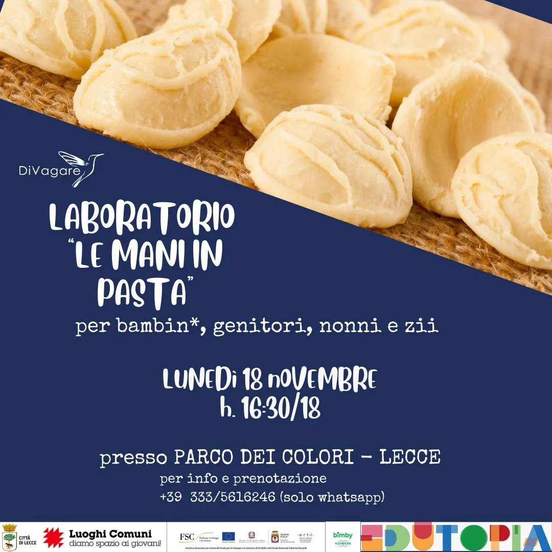 Featured image for “Laboratorio Le Mani in Pasta”