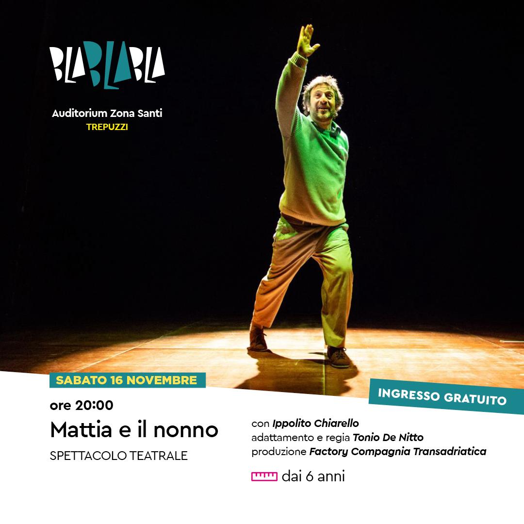 Featured image for “Mattia e il nonno – Rassegna Festival di cultura per l’Infanzia”