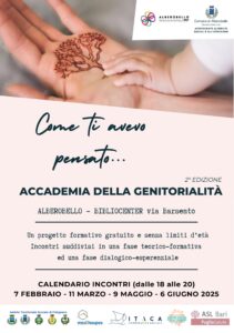 Incontri tematici genitorialità Alberobello 2025