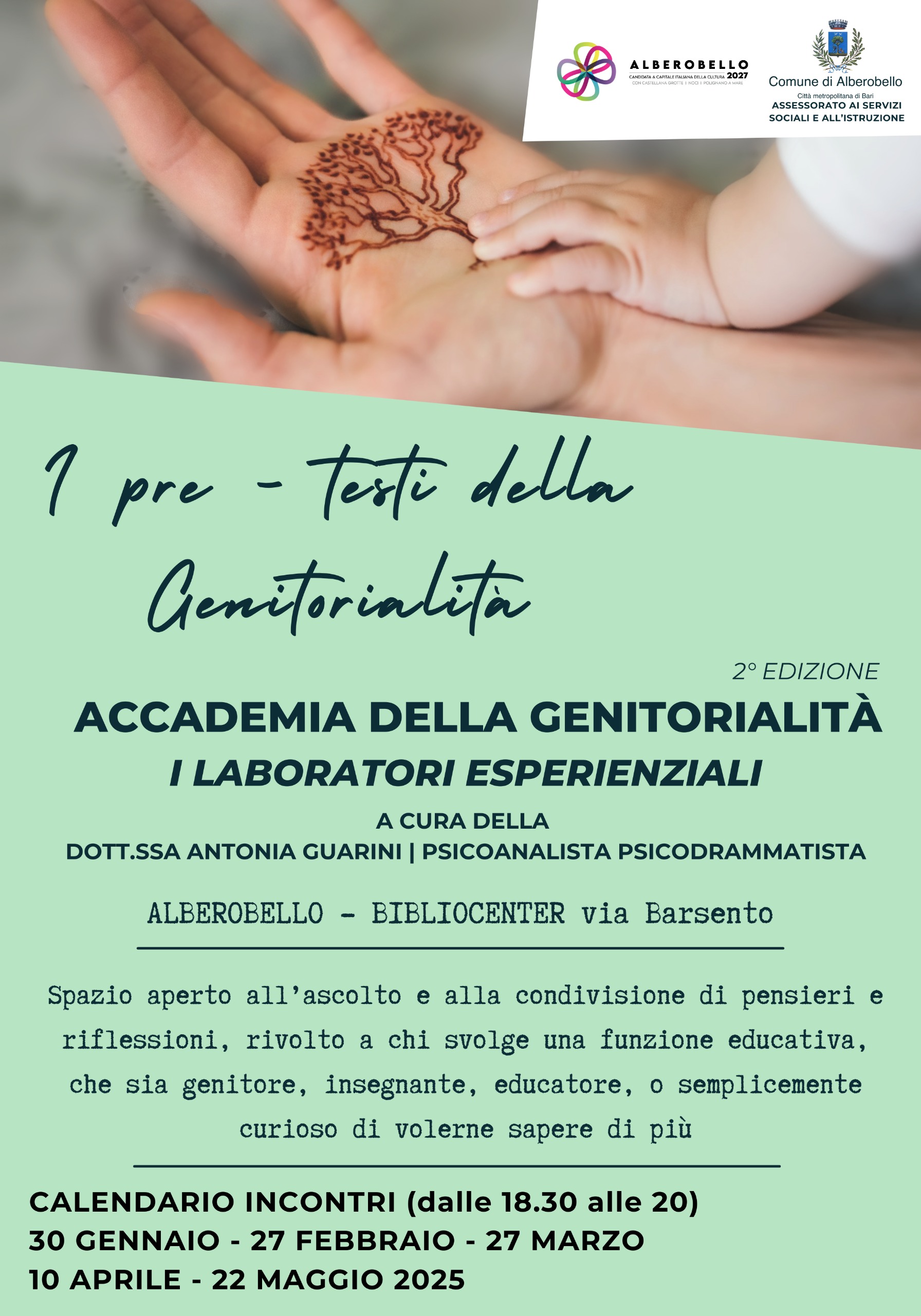 Featured image for “Alberobello ospita la seconda edizione dell’Accademia della Genitorialità”