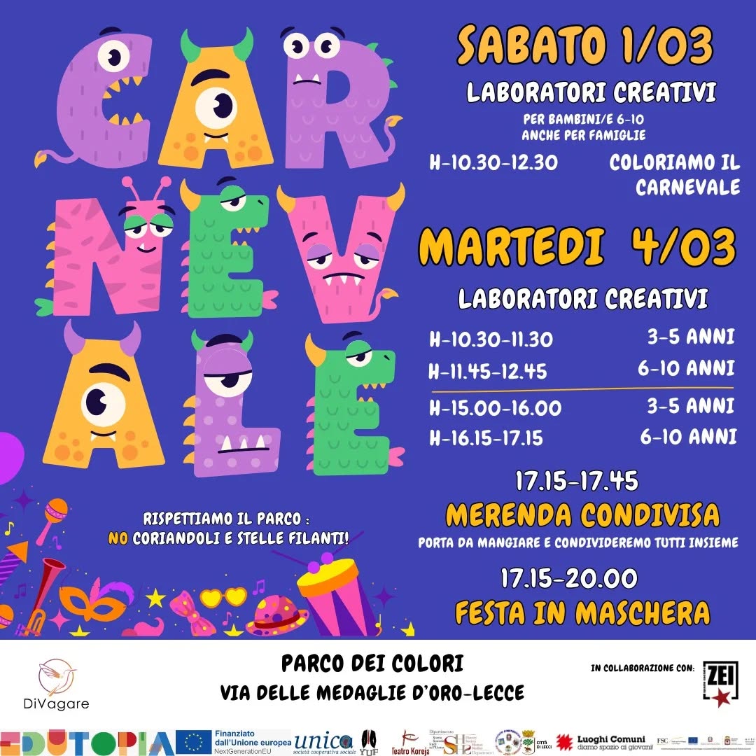 Featured image for “Carnevale al Parco dei Colori”