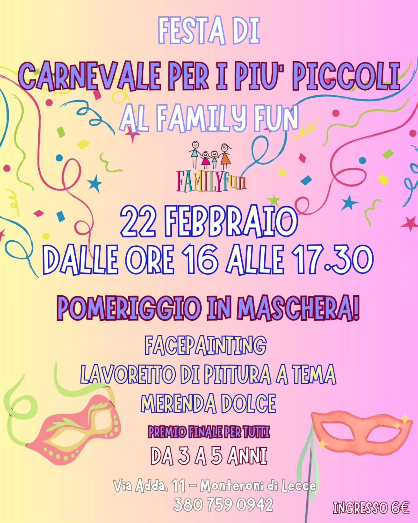 Featured image for “Festa di Carnevale per i piccoli”