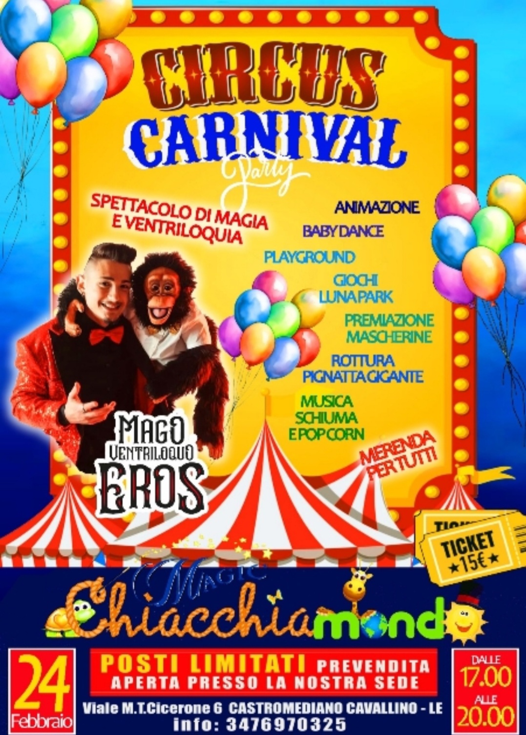 Featured image for “Circus Carnival Party- Chiacchiamondo”