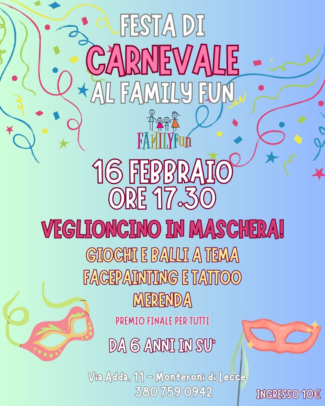 Featured image for “Festa di Carnevale Family Fun”