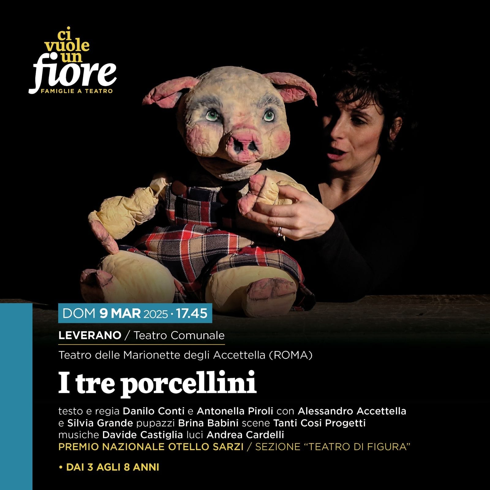 Featured image for “I tre porcellini – Ci vuole un fiore, famiglie a teatro”
