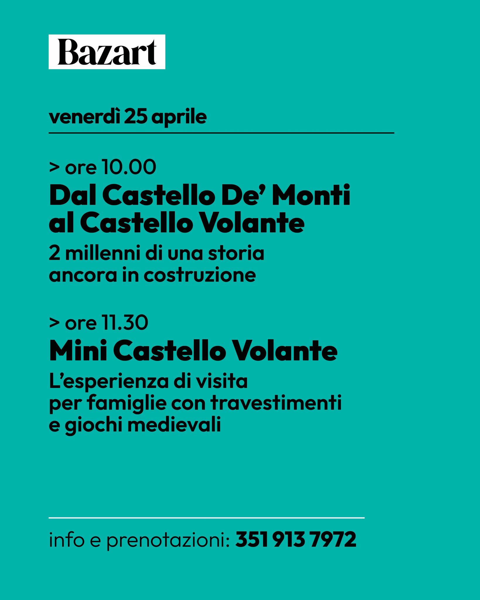 Featured image for “Bazart – Visite guidate al Castello Volante di Corigliano d’Otranto”