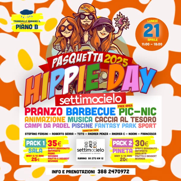 Featured image for “Pasquetta Hippie Day Settimocielo”