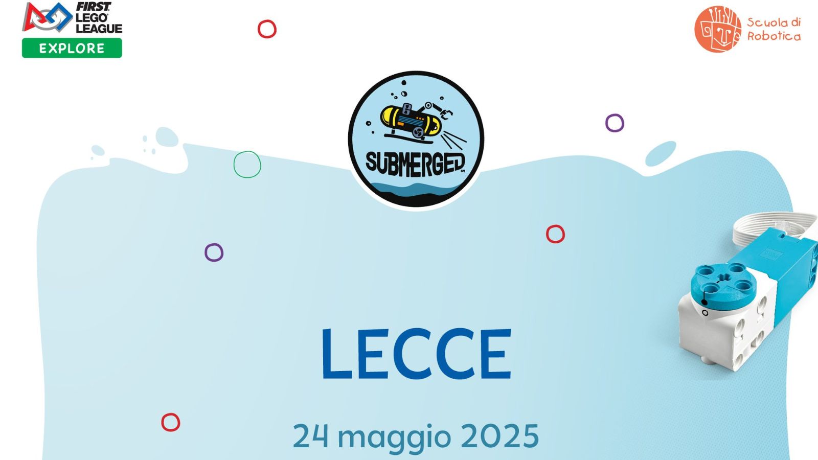 Featured image for “A Campi Salentina il concorso mondiale di scienza e robotica di First Lego League”