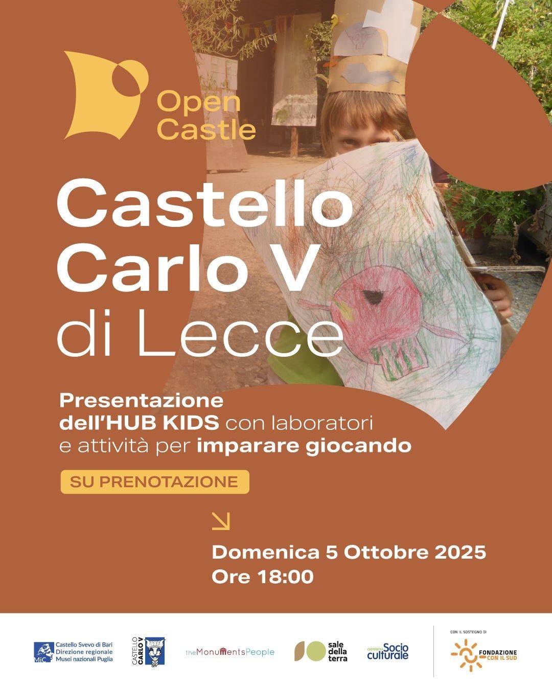 Featured image for “Al Castello Carlo V arriva l’Hub Kids”