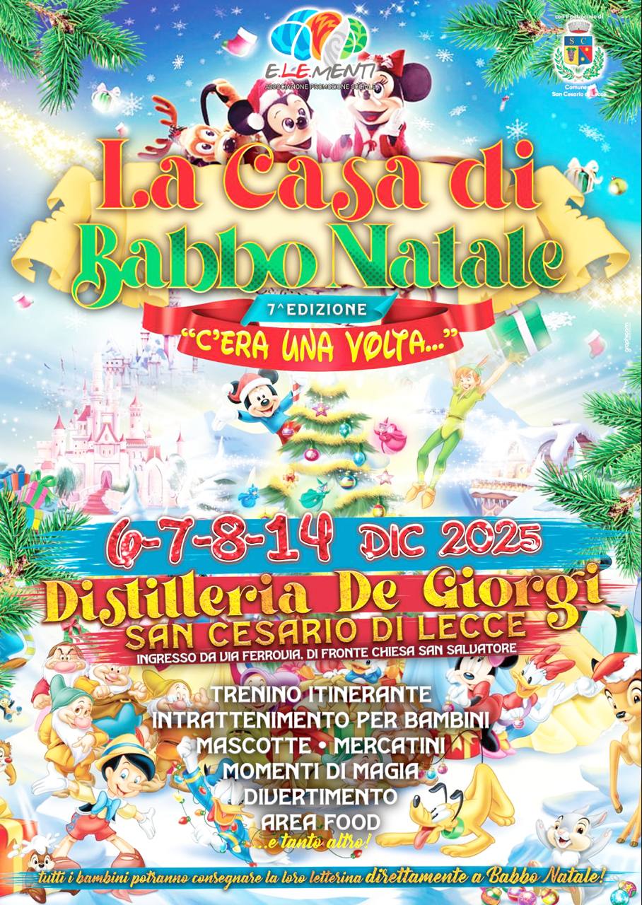 Featured image for “La Casa di Babbo Natale – San Cesario”