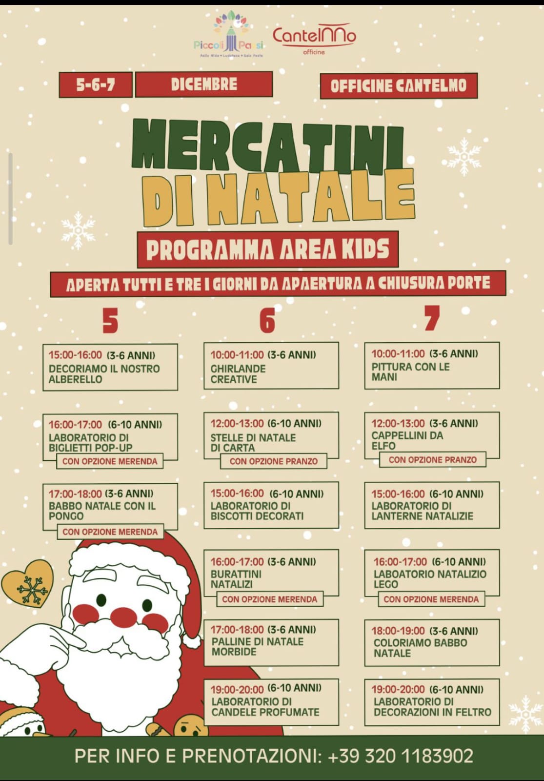 Featured image for “Mercatini di Natale 2025 – Officine Cantelmo”