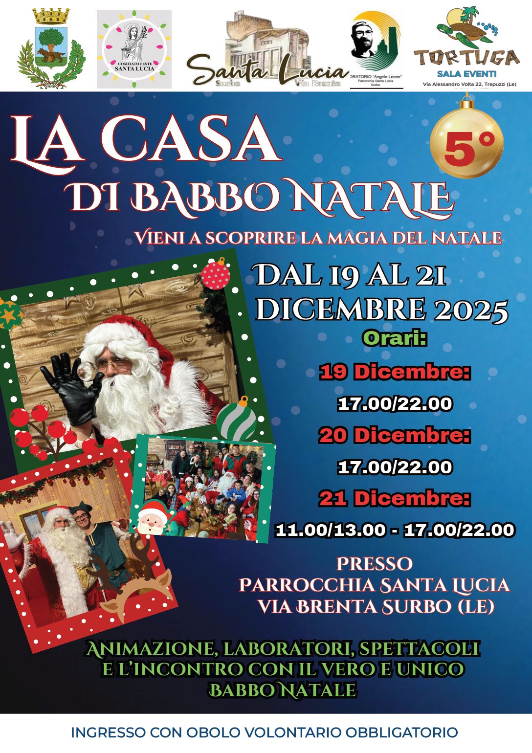 Featured image for “La Casa di Babbo Natale a Surbo”