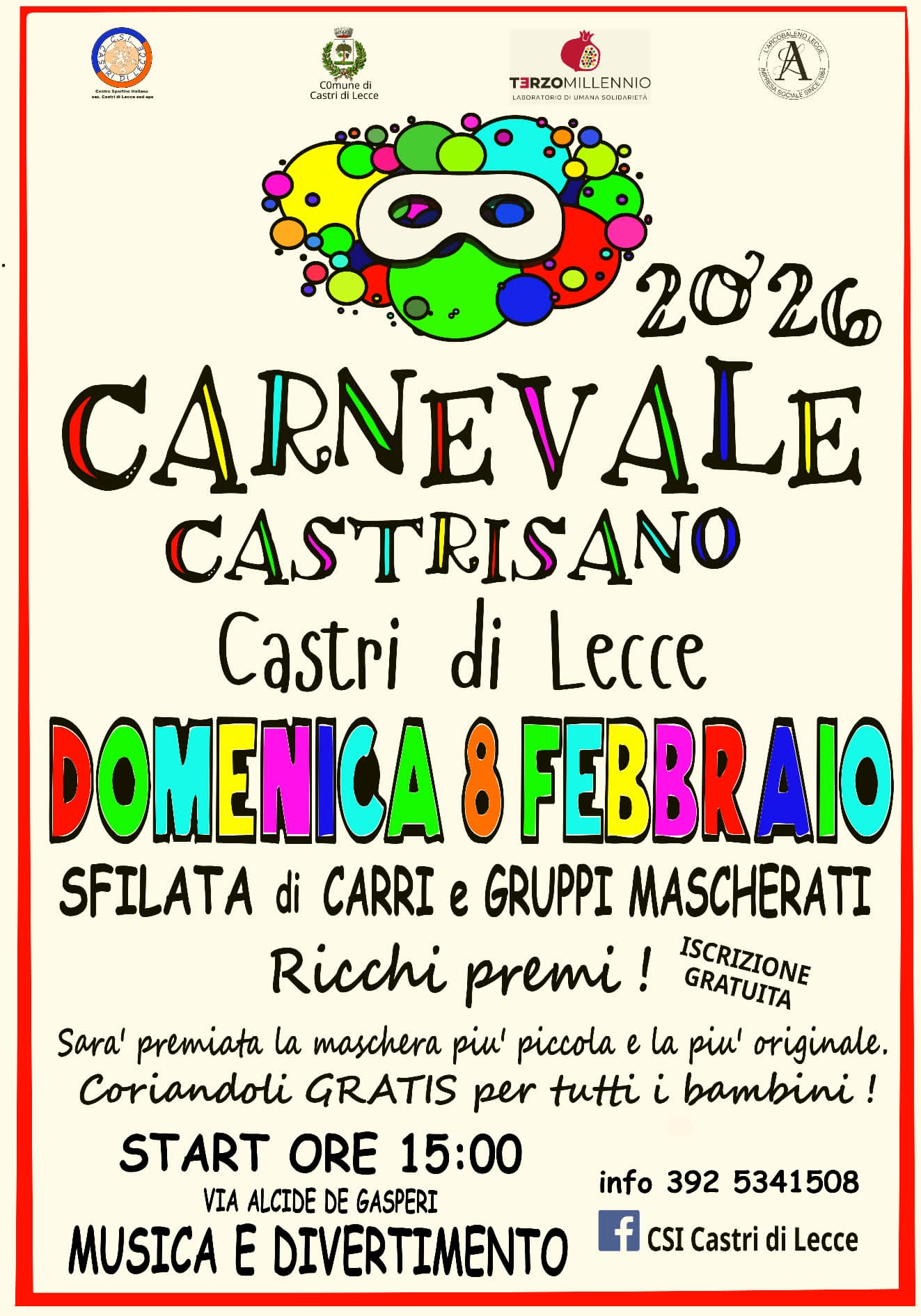 Featured image for “Carnevale Castrisano 2026”