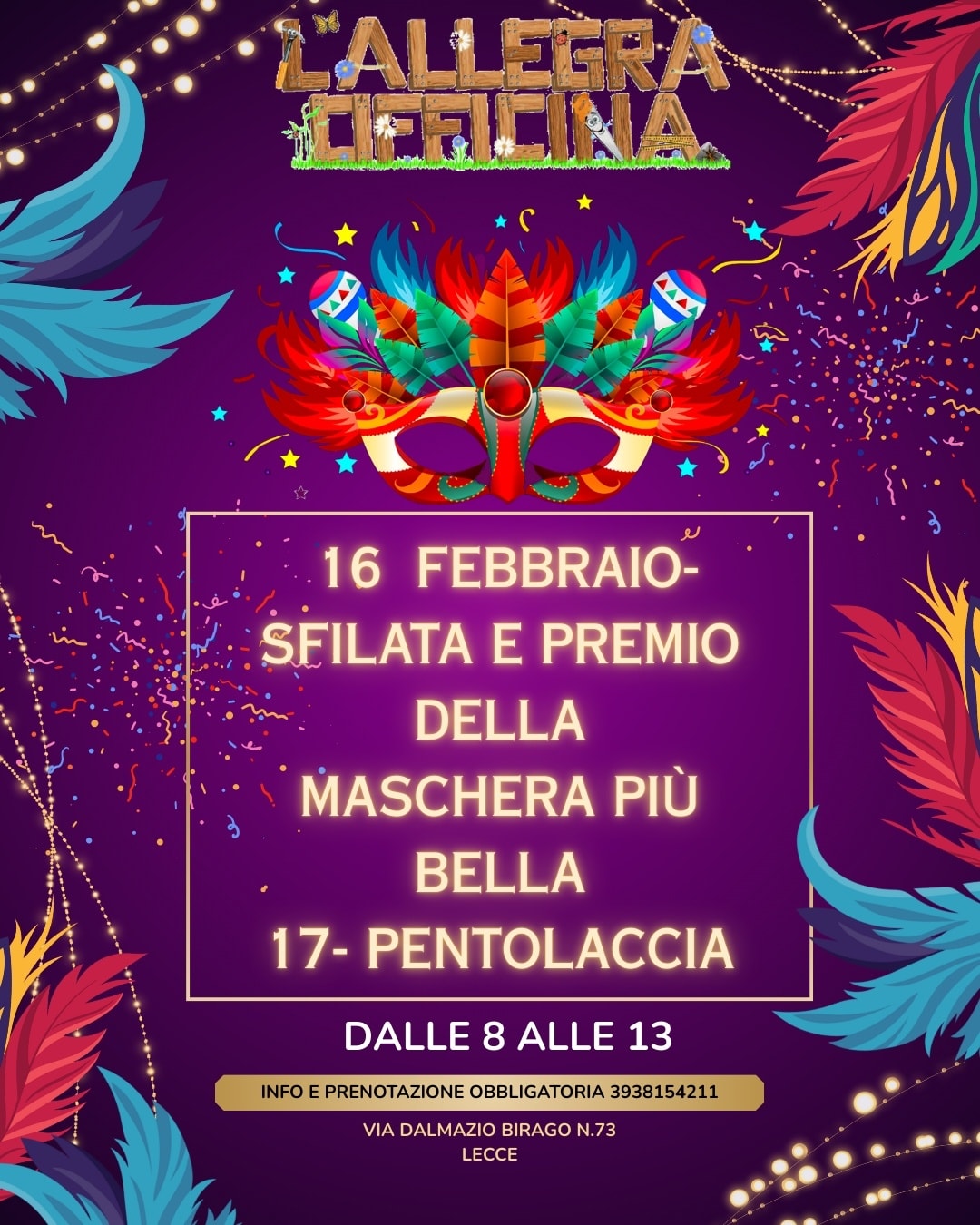 Featured image for “Carnevale all’Allegra Officina”