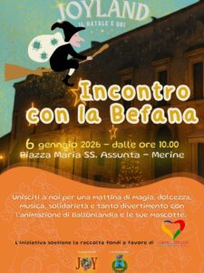 Locandina Befana 2026 Merine