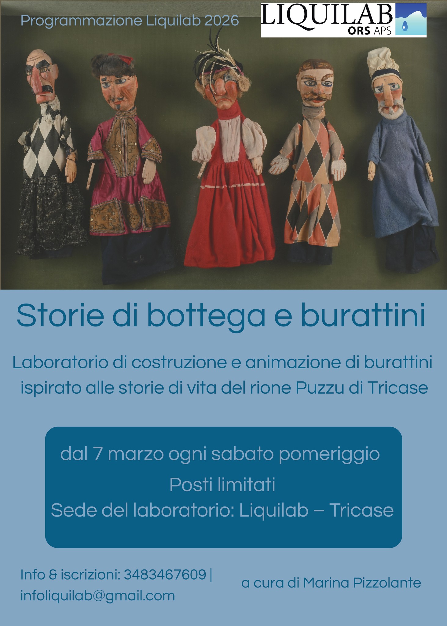 Featured image for “Laboratorio di costruzione e animazione teatrale di burattini”