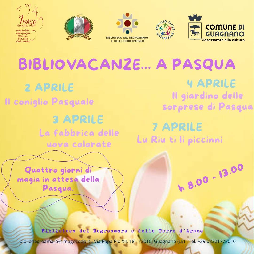 Featured image for “Bibliovacanze di Pasqua”