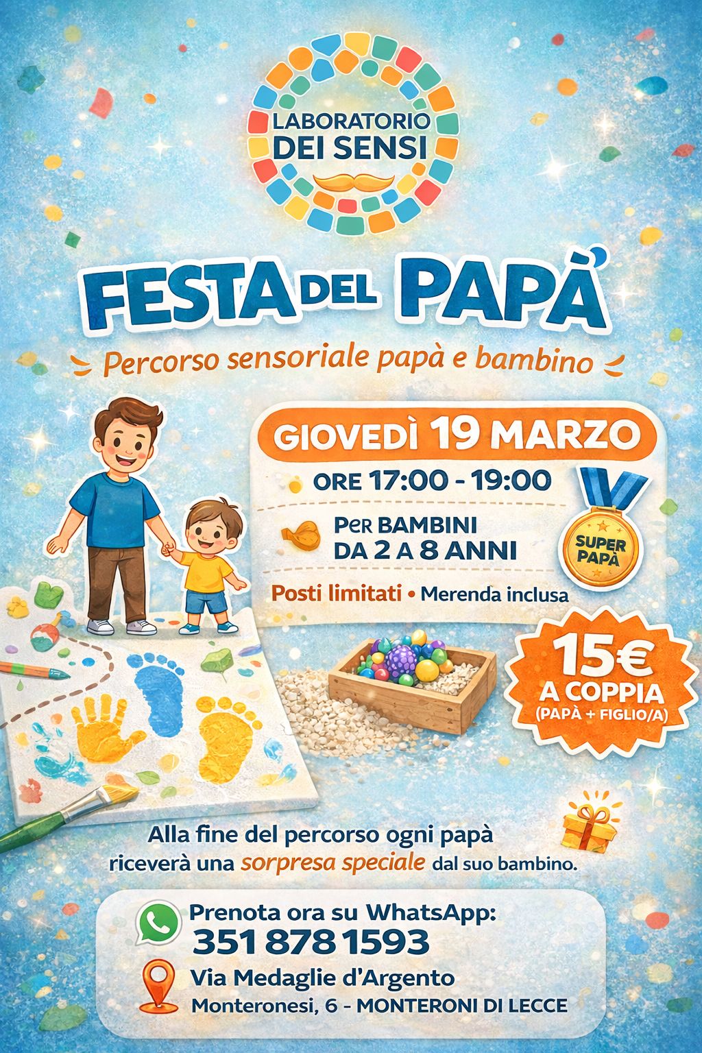 Featured image for “Percorso sensoriale papà e bambino”
