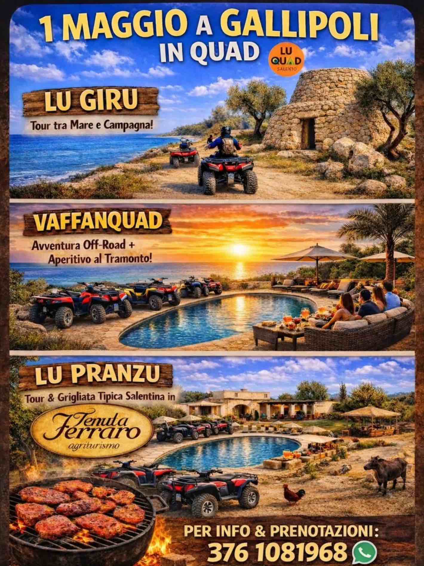 Featured image for “1° maggio in Quad a Gallipoli”