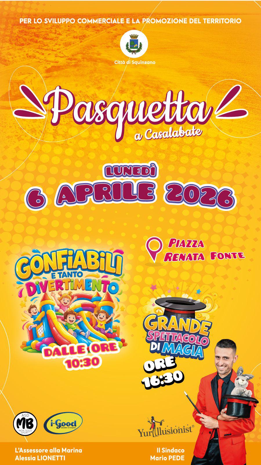 Featured image for “Pasquetta a Casalabate con Mago Yuri”