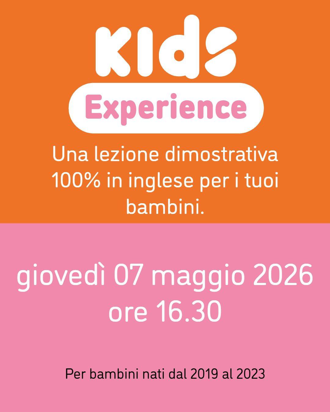 Featured image for “Kids experience”