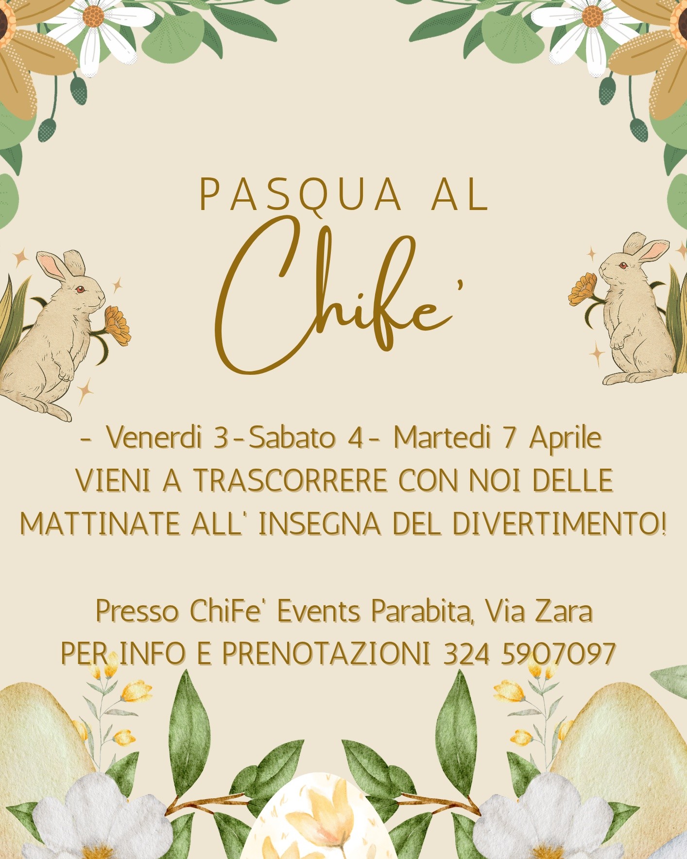 Featured image for “Pasqua al Chifè”