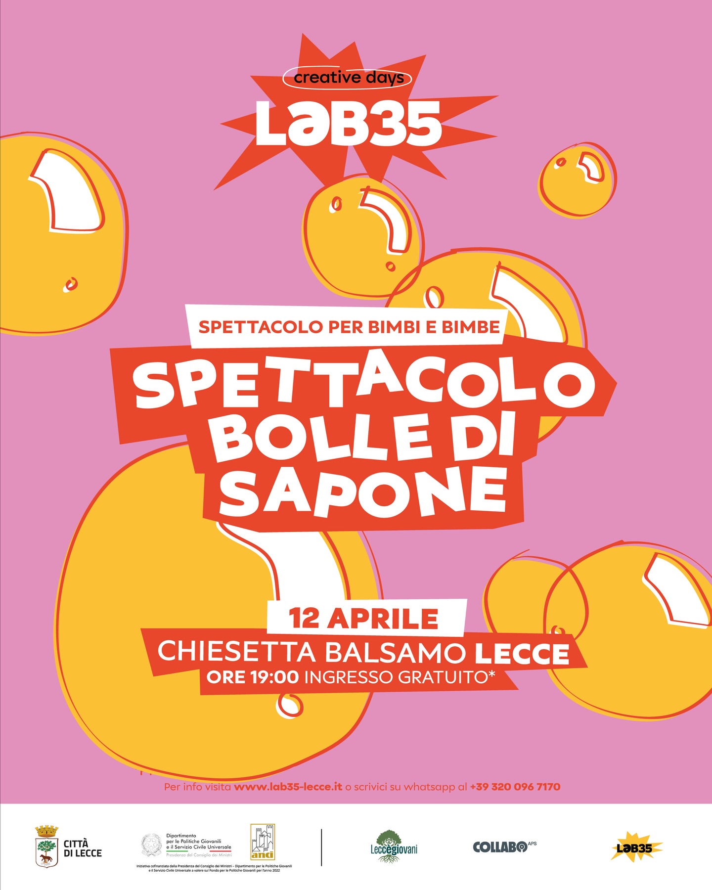 Featured image for “Spettacolo bolle di sapone”