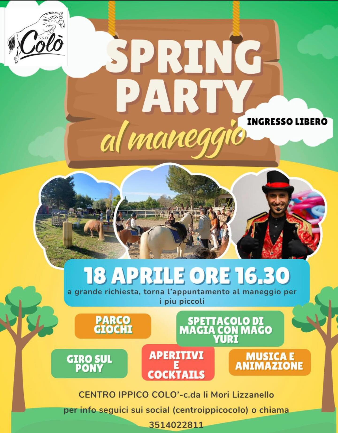 Featured image for “Spring party al maneggio”
