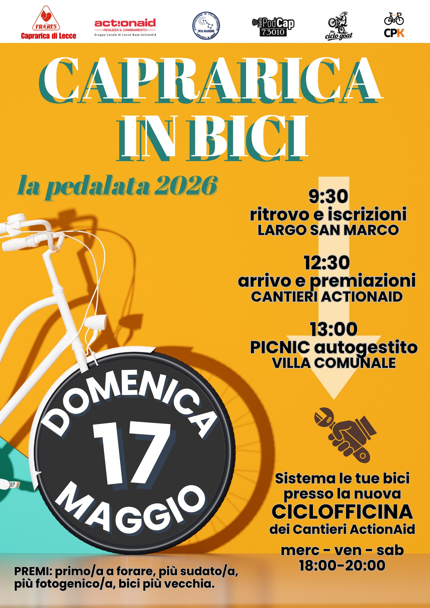 Featured image for “Caprarica in bici”